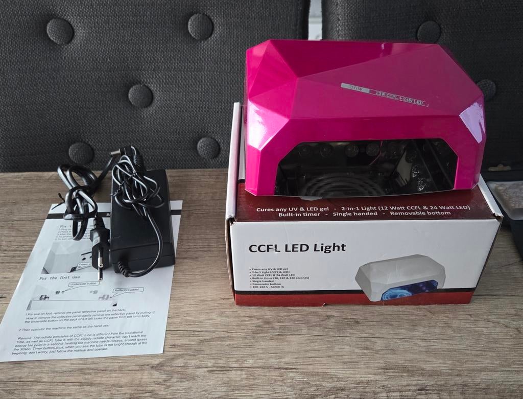LED Nagellamp 36W met Timer & Verwijderbaar Plateau – Flower, Ophalen, Zo goed als nieuw, Overige kleuren, Handen en Nagels