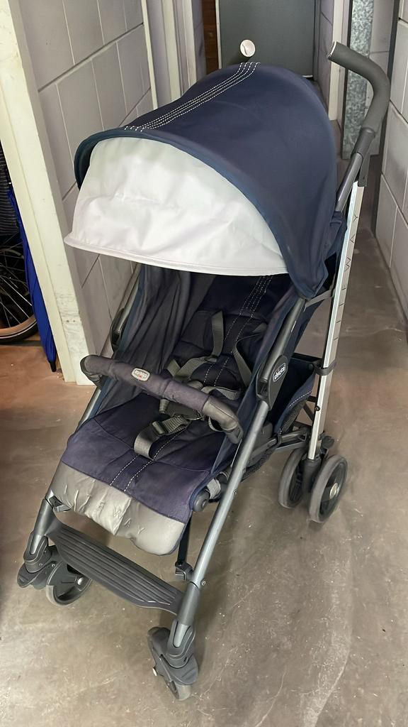 Buggy chicco liteway met voetenzak, Ophalen, Zo goed als nieuw, Overige merken, Verstelbare rugleuning