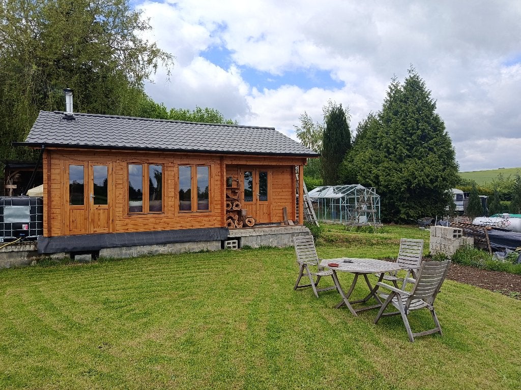 Huis/Chalet met domicilie , eigen grond Belgische ardennen., Tuin, Ardennen of Luxemburg