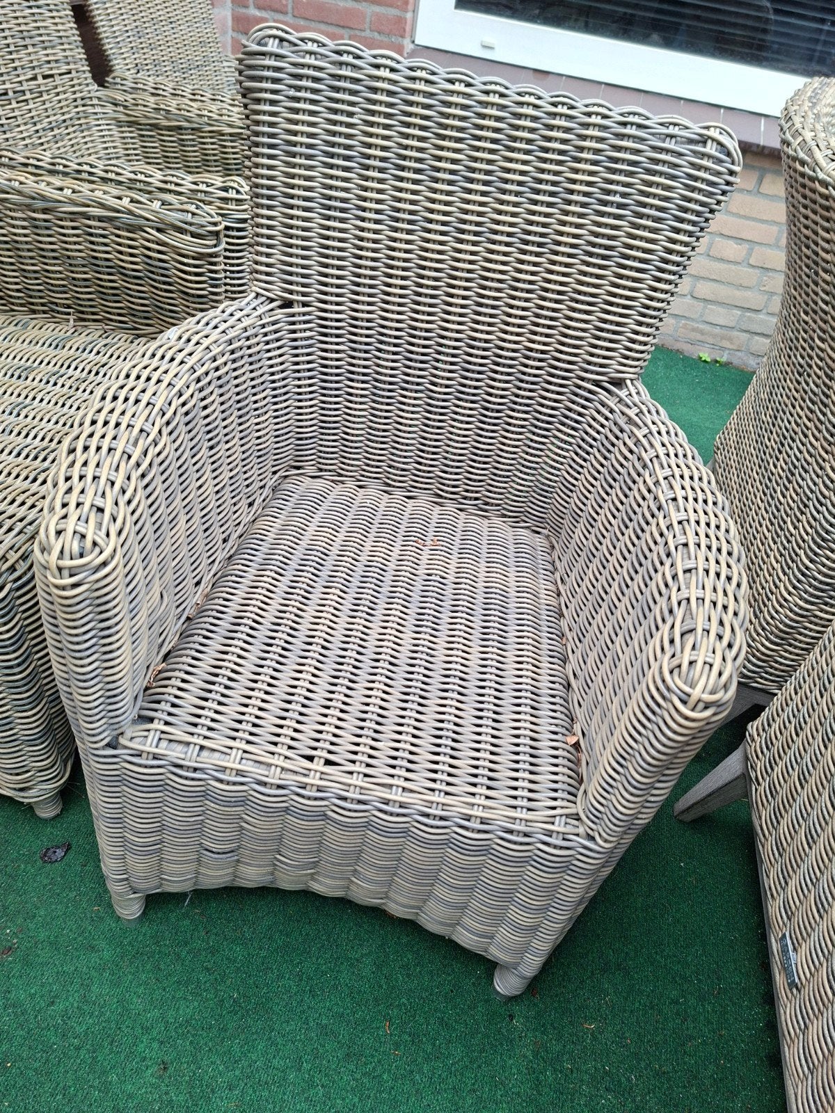 Wicker Tuinstoel, Tuin en Terras, Tuinstoelen, Ophalen, Gebruikt, Wicker