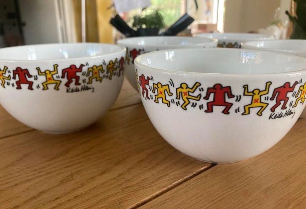 Keith Haring Servies - Compleet Set, Ophalen of Verzenden, Zo goed als nieuw, Overige stijlen, Porselein