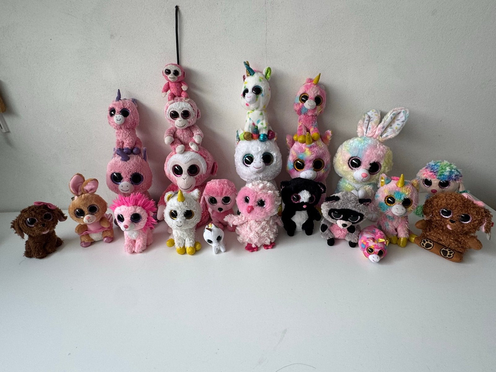 Grote collectie Ty Beanie Boos knuffels - diverse dieren, Kinderen en Baby's, Speelgoed | Knuffels en Pluche, Eenhoorn, Ophalen of Verzenden