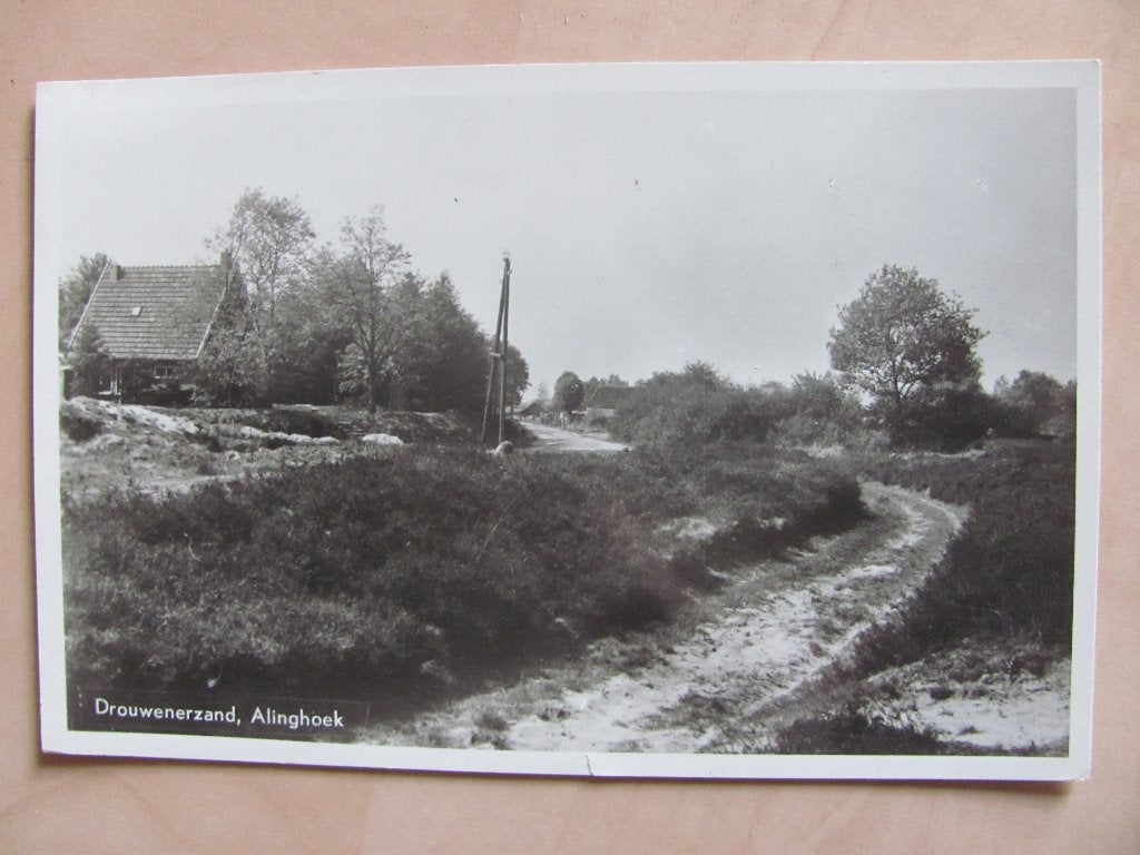Drouwenerzand 1956 Alinghoek H. Buntjer, Ophalen of Verzenden, 1940 tot 1960, Gelopen, Drenthe