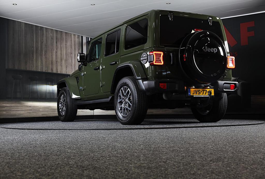 Jeep WRANGLER UNLIMITED 4xe 380 80th Anniversary / Acc / 360, Auto's, Jeep, Automaat, 4 cilinders, Cabriolet, 2248 kg