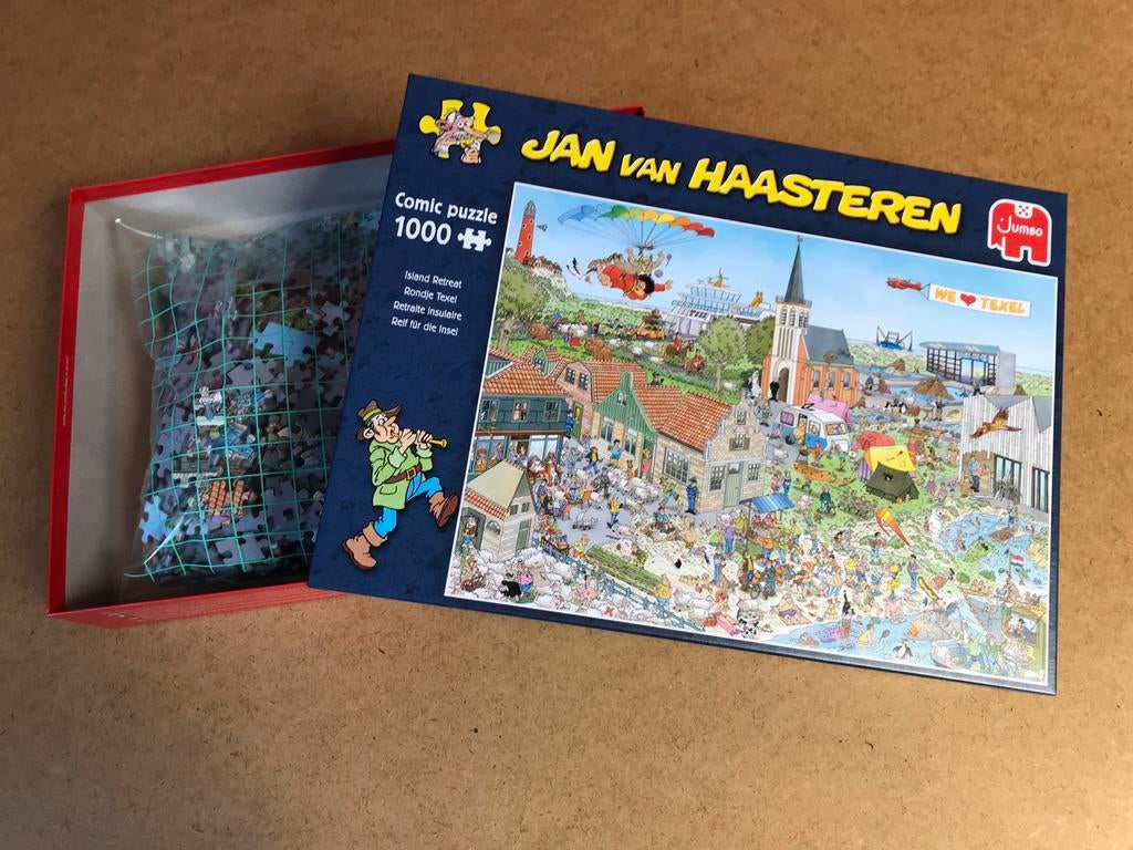 Jan van Haasteren - Rondje Texel 1.000, Ophalen of Verzenden, 500 t/m 1500 stukjes, Zo goed als nieuw