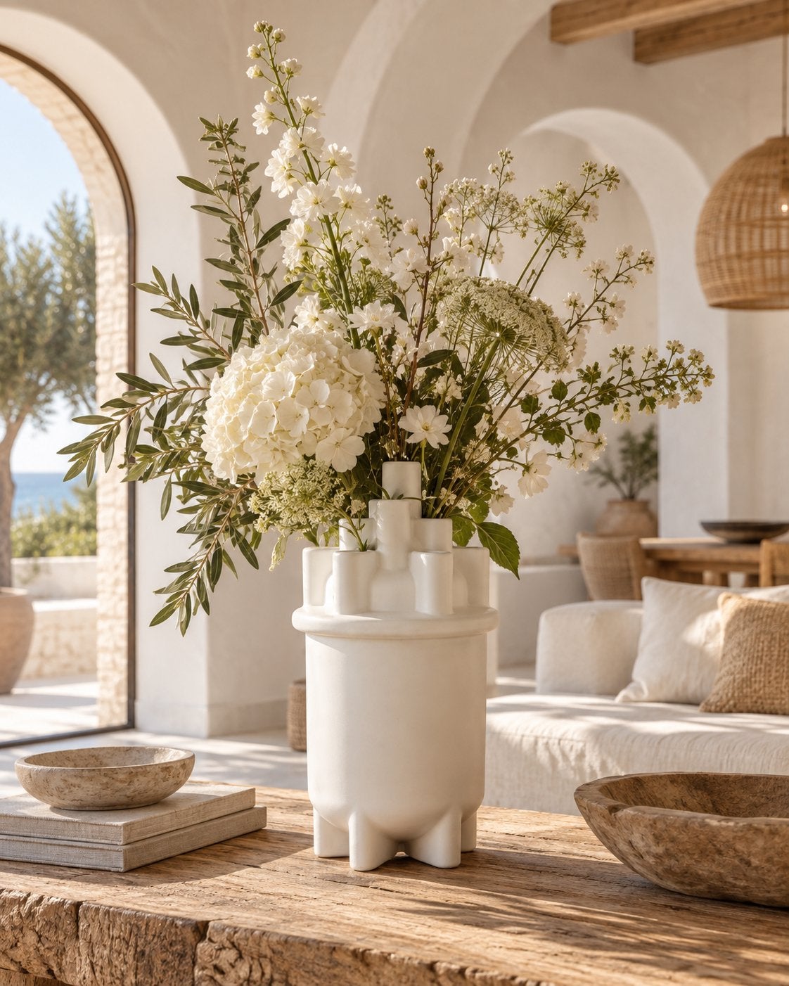 Zuiver Bassin Vase M – witte designvaas, Ophalen, Zo goed als nieuw