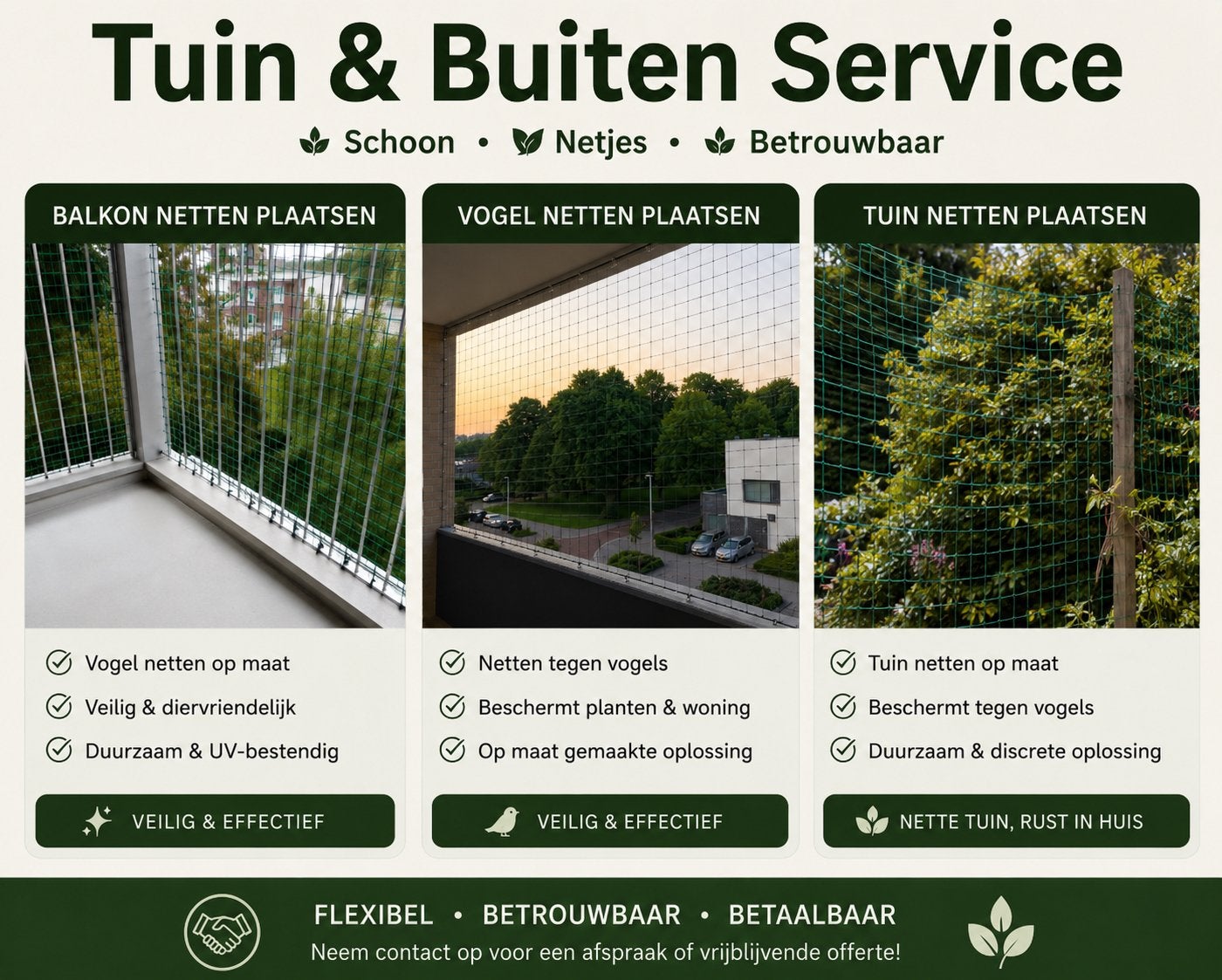 Tuin en balkon schoonmaken