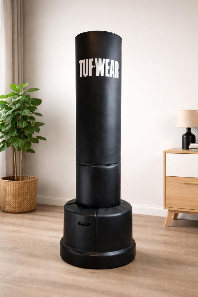 Tuf-Wear Bokspaal staande bokszak 180 cm - Ideaal voor thuis, Sport en Fitness, Vechtsporten en Zelfverdediging, Ophalen, Gebruikt