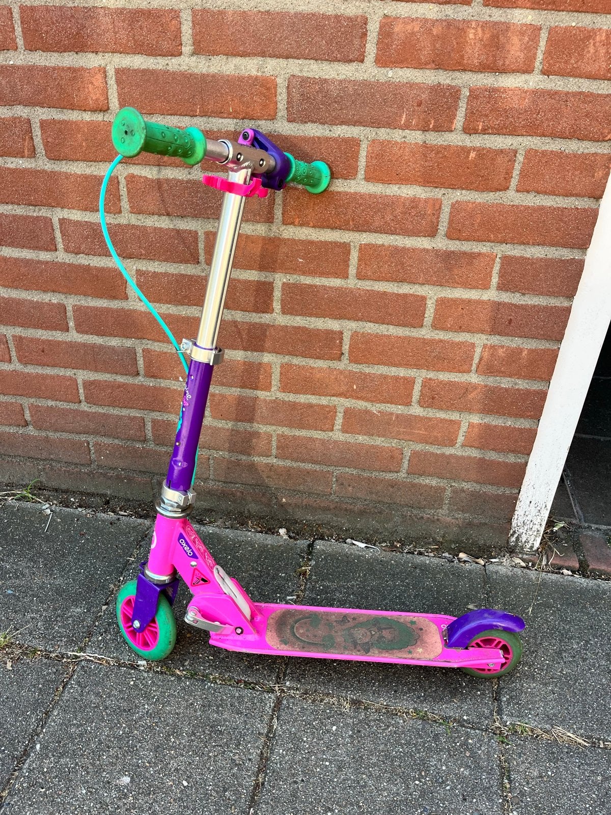 Grote peuter/kleuter step van Decathlon met handrem, Ophalen, Gebruikt, Gewone step