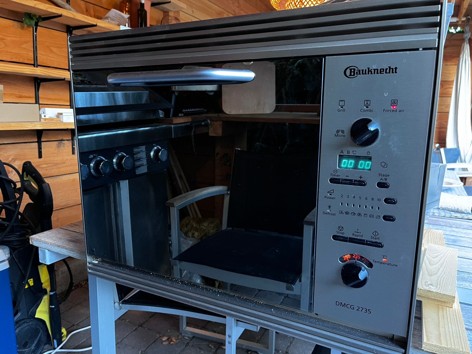 Combi magnetron oven, Witgoed en Apparatuur, Ovens, Ophalen, 45 tot 50 cm, Bauknecht, Gebruikt