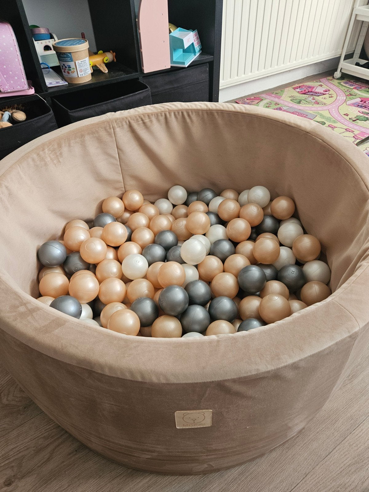 Misioo ballenbak inclusief ballen, Kinderen en Baby's, Speelgoed | Overig, Ophalen of Verzenden, Zo goed als nieuw, Jongen of Meisje