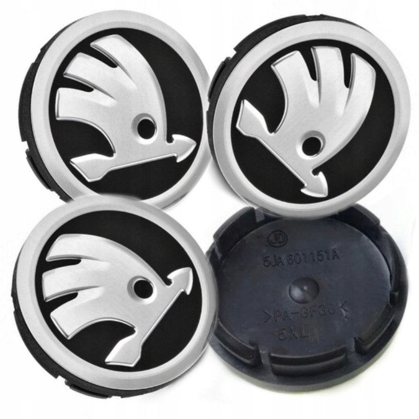 Skoda naafdoppen 56mm wieldoppen naafkapjes, Ophalen, Nieuw