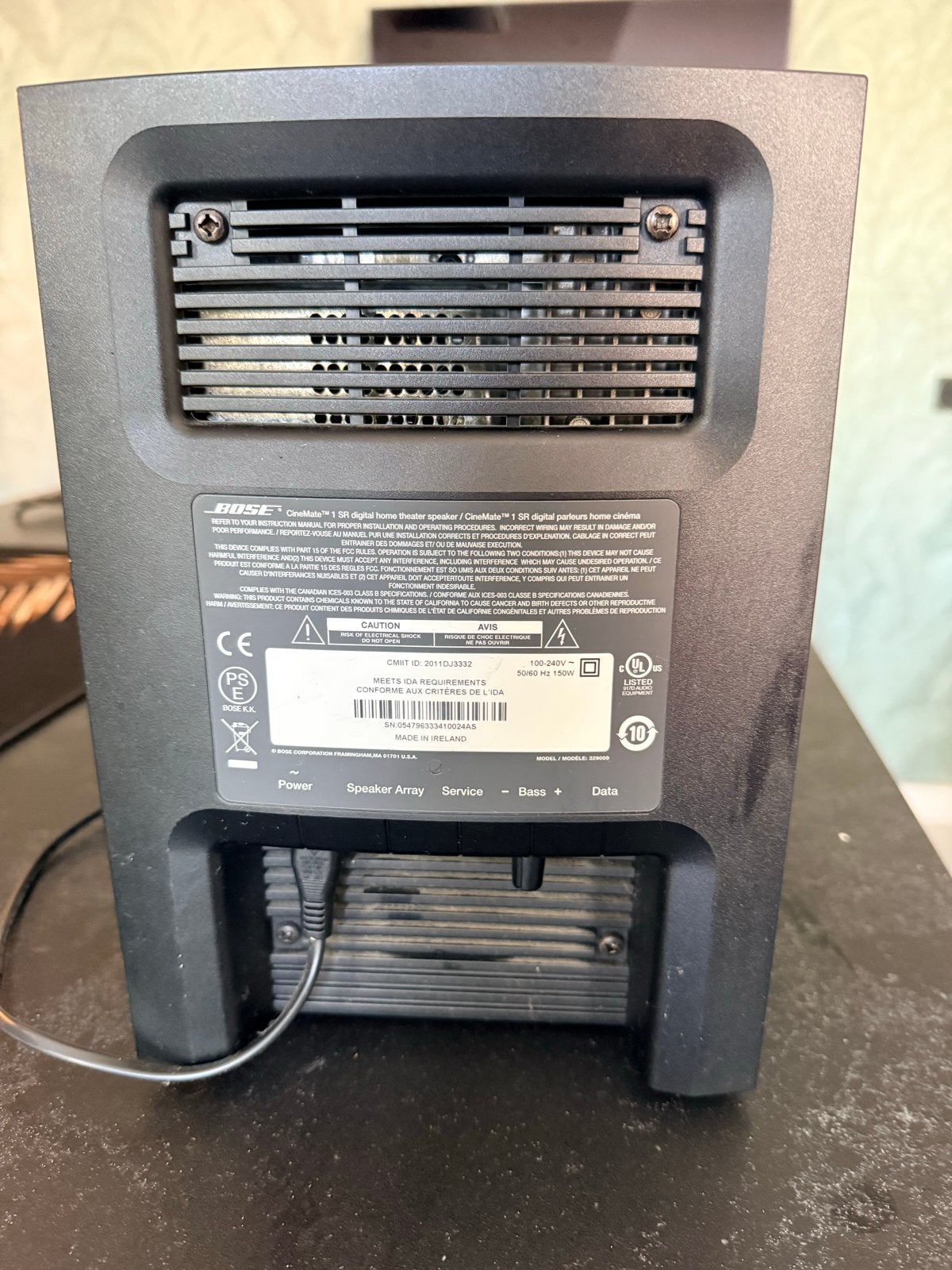 Bose CineMate 1 SR Subwoofer - Krachtige Bass, Gebruikt, Subwoofer, Bose, Ophalen