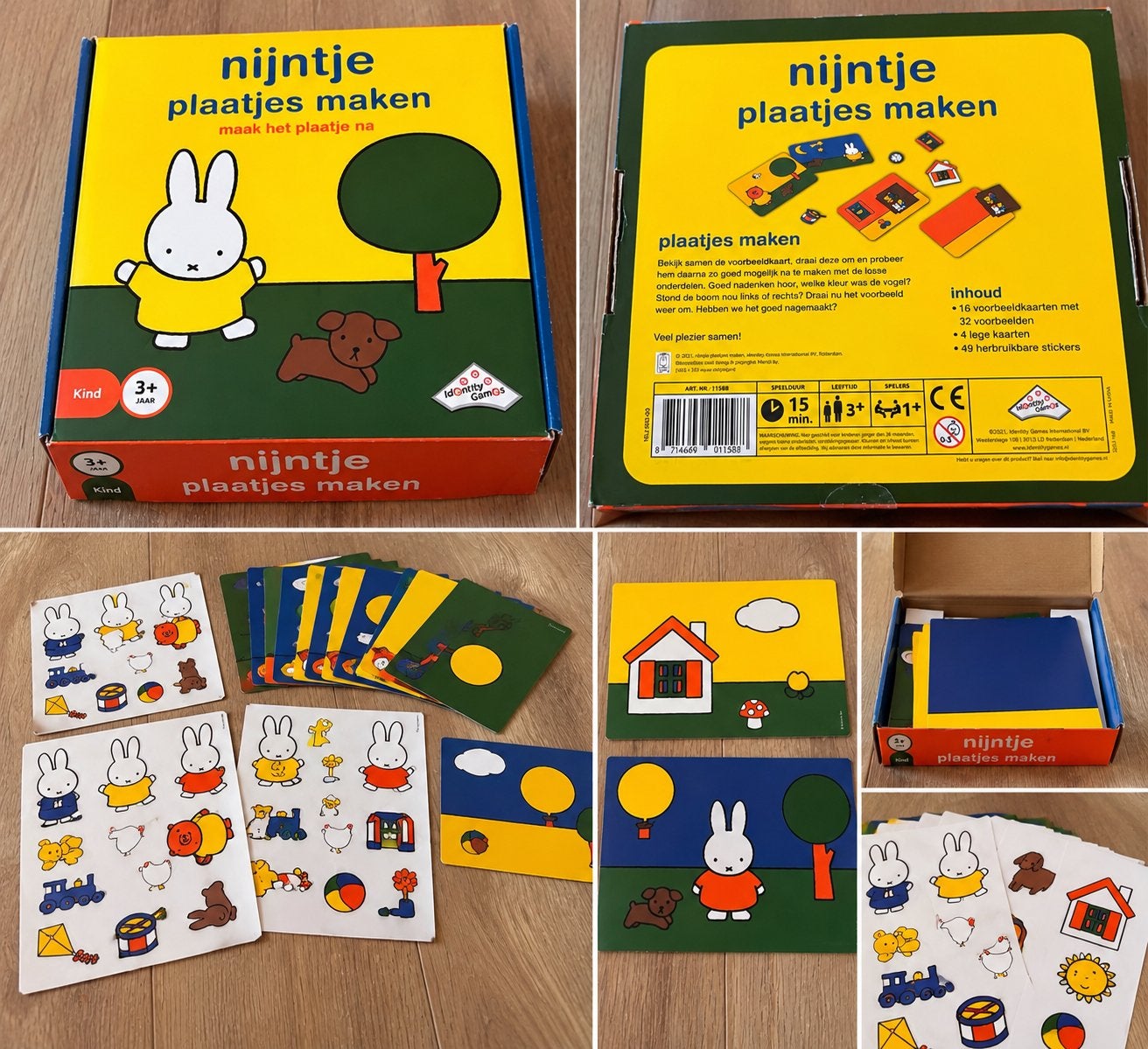 Nijntje plaatjes maken - educatief spel voor kinderen, Ophalen of Verzenden, Gebruikt, Knutselen