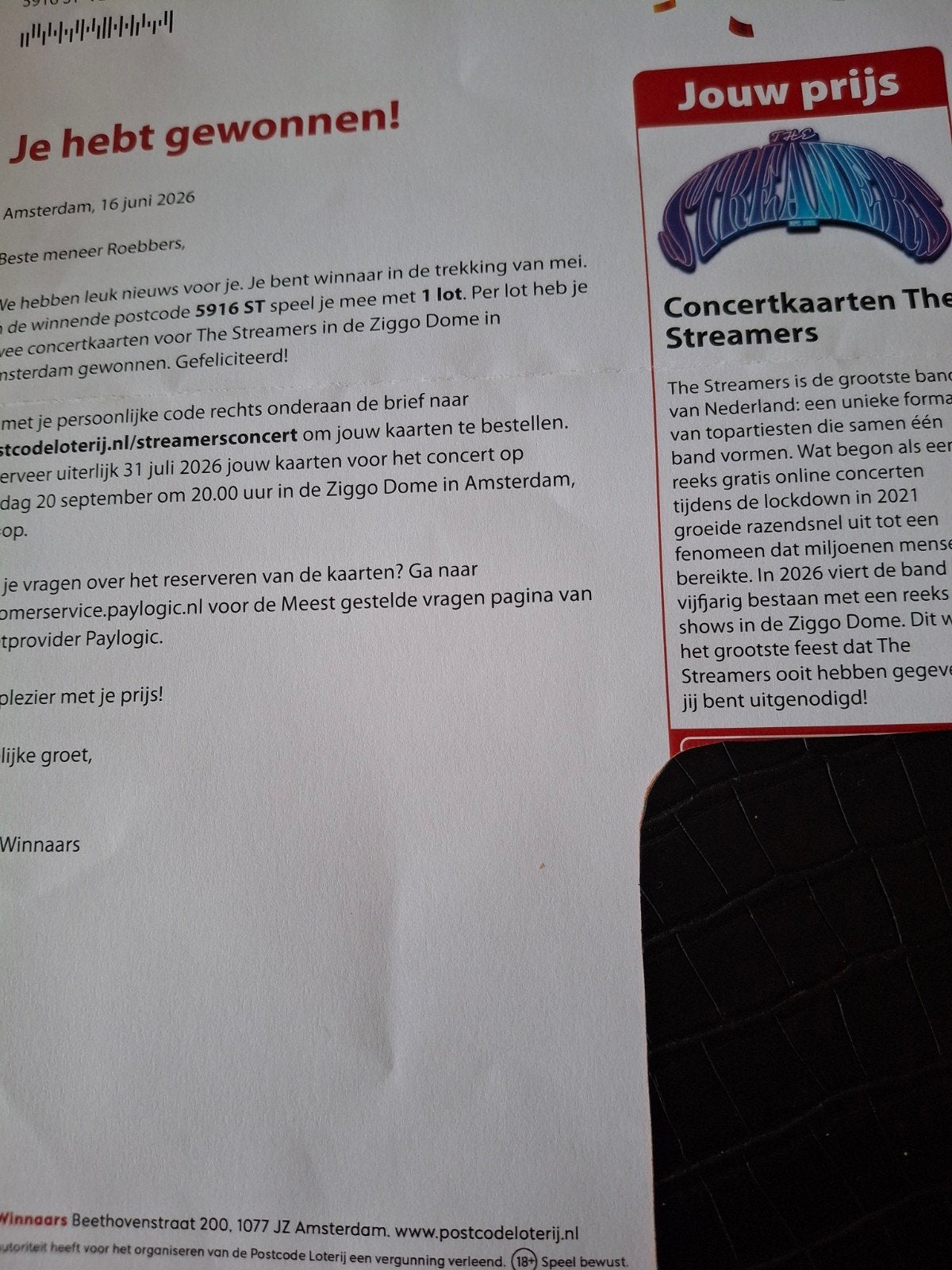 GEWONNEN..Maar Wij gaan Niet.., Tickets en Kaartjes, Concerten | Nederlandstalig, Twee personen, September, Pop