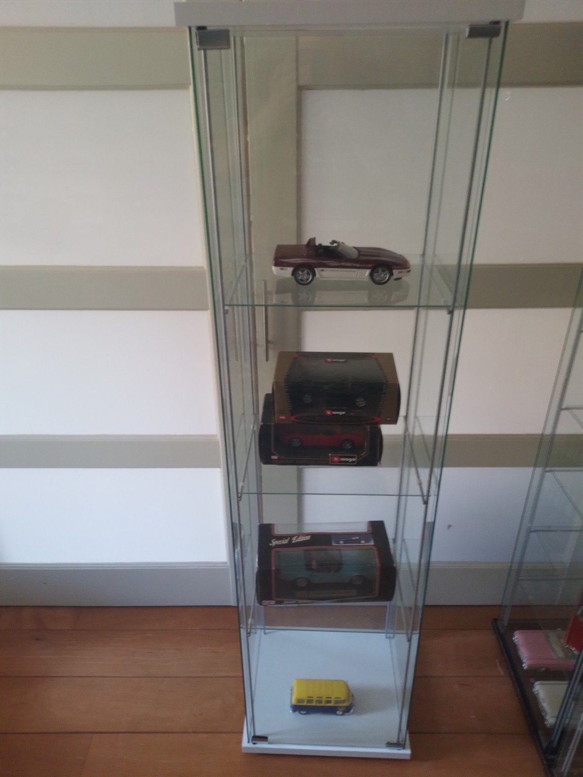 ikea detolf vitrinekast, Zo goed als nieuw, 150 tot 200 cm, 25 tot 50 cm, 50 tot 100 cm