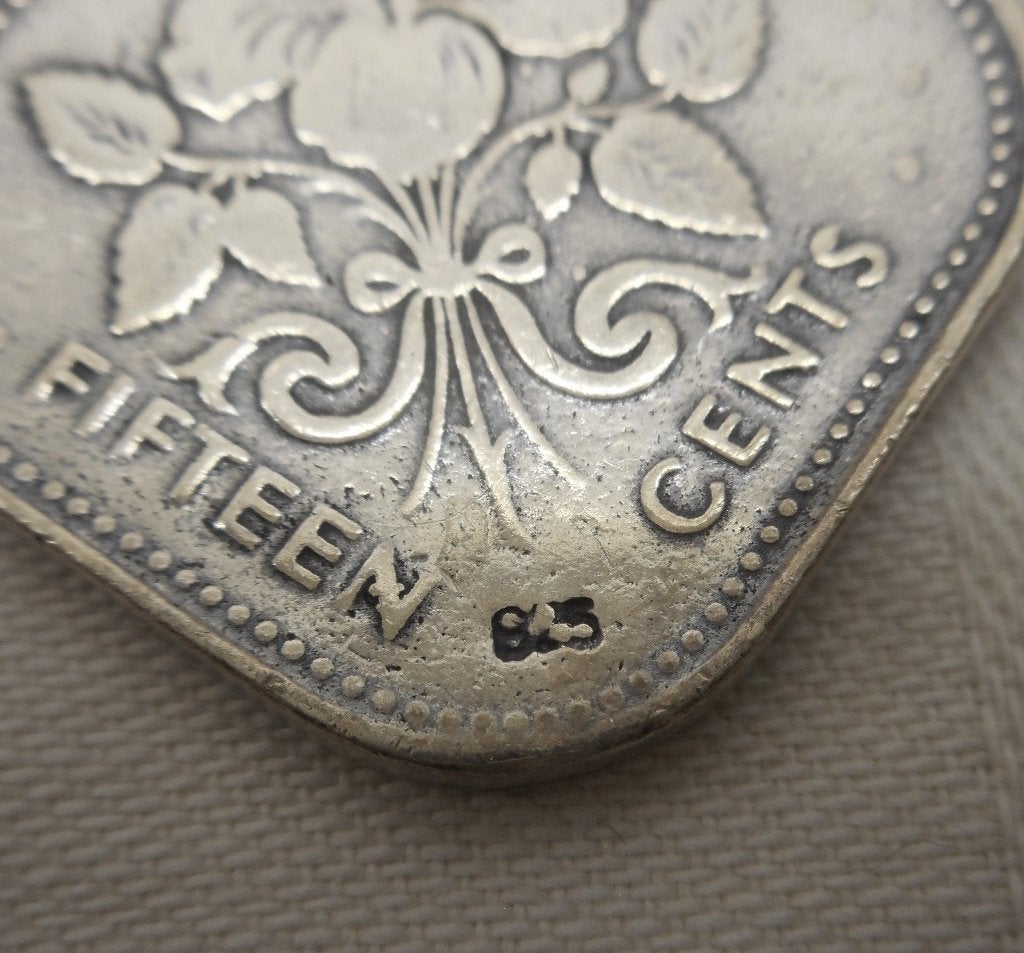 Zilveren munt hanger met echte parel nr.1072, Verzenden, Zo goed als nieuw, Met parel, Zilver