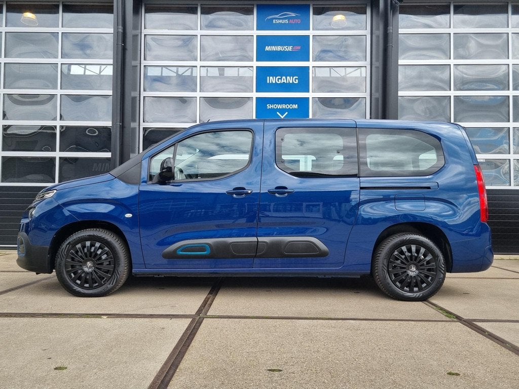 Citroen ë-Berlingo XL Feel 50 kWh SoH 100% / NAVI / AIRCO E, Auto's, Gebruikt, Blauw, 1713 kg, Automatische klimaatregeling