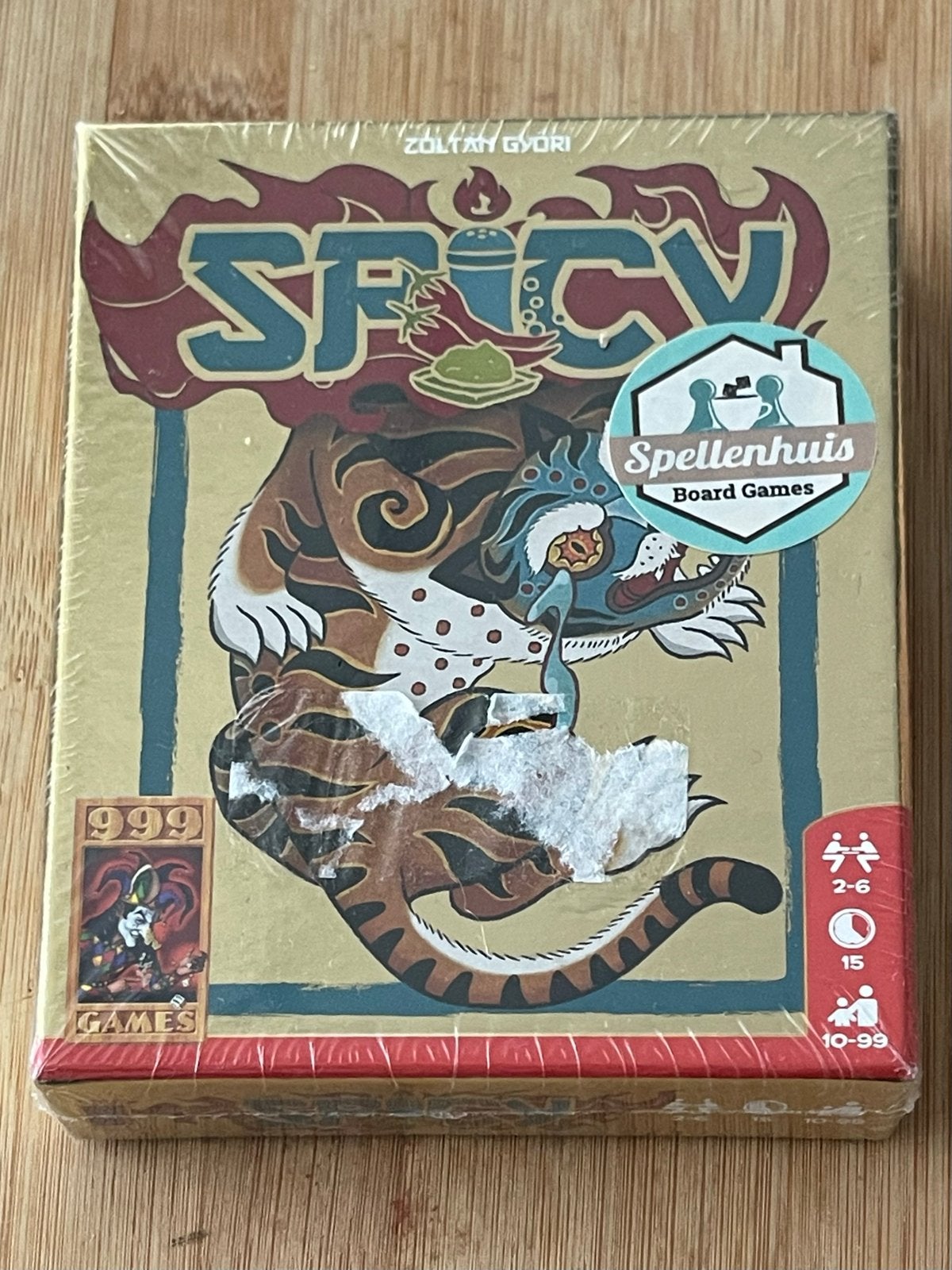 Spicy Kaartspel - 999 Games - Blufspel voor 2-6 spelers, Vijf spelers of meer, Ophalen of Verzenden, Nieuw