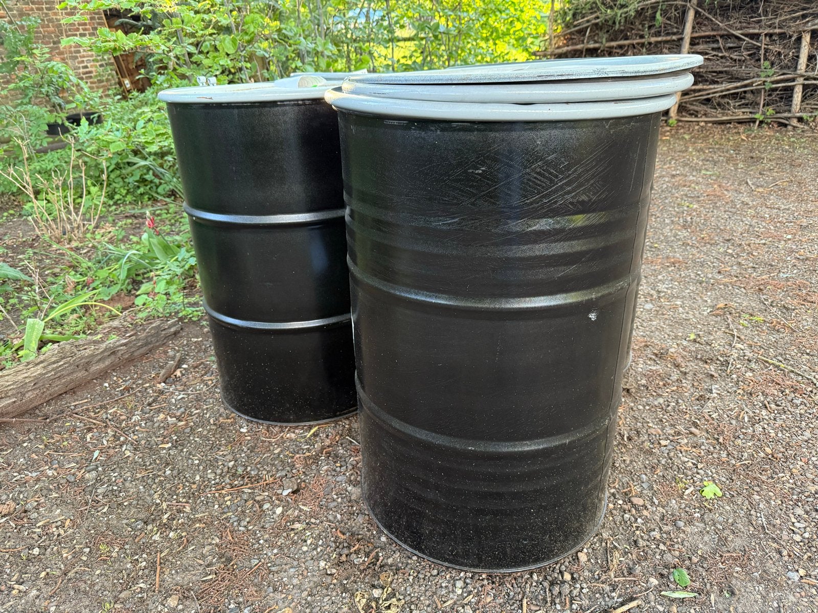 Opbergton / vuurton, 200 liter, Ophalen, Zo goed als nieuw