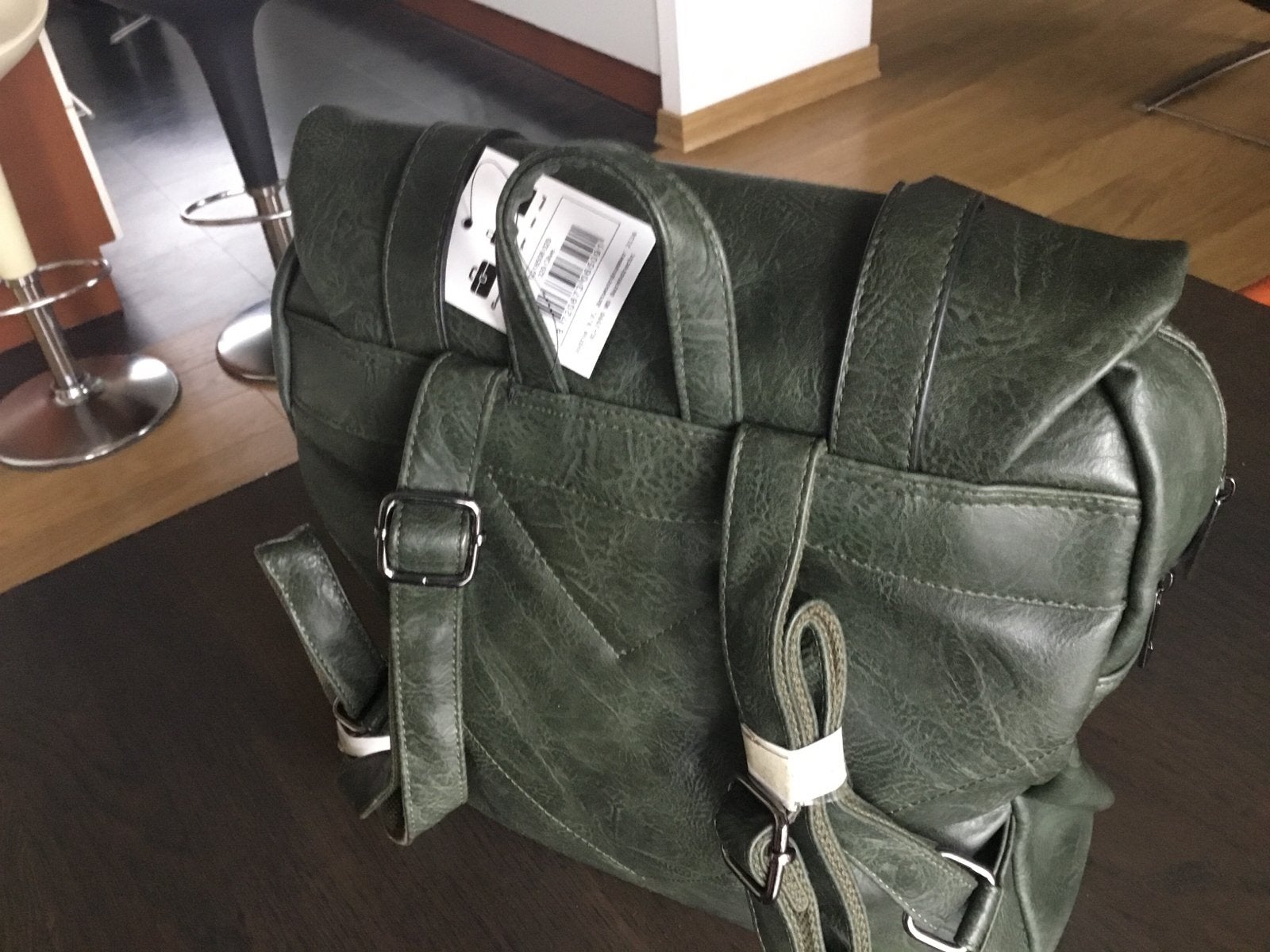 Nieuwe Petrol Groene Rugzak met Laptopvak en Meerdere Vakken, Ophalen of Verzenden, Nieuw, 25 tot 40 cm, Overige merken
