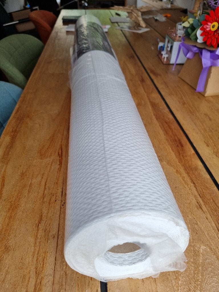 Glasweefsel, glasvlies, behang nieuwe rol 1 m x 25 meter, Ophalen, 25 tot 50 m², Wit, Ruitmotief