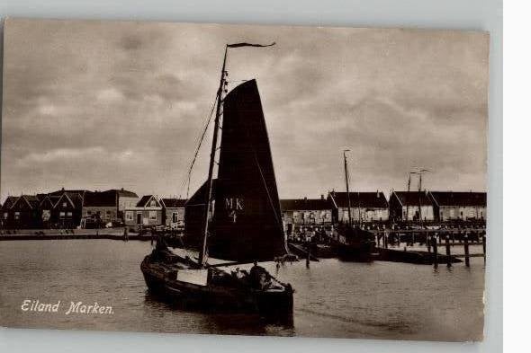 Eiland Marken met MK4 fotokrt st 1942 uitg Sijtje Boes, Verzamelen, Verzenden, 1920 tot 1940, Gelopen, Noord-Holland