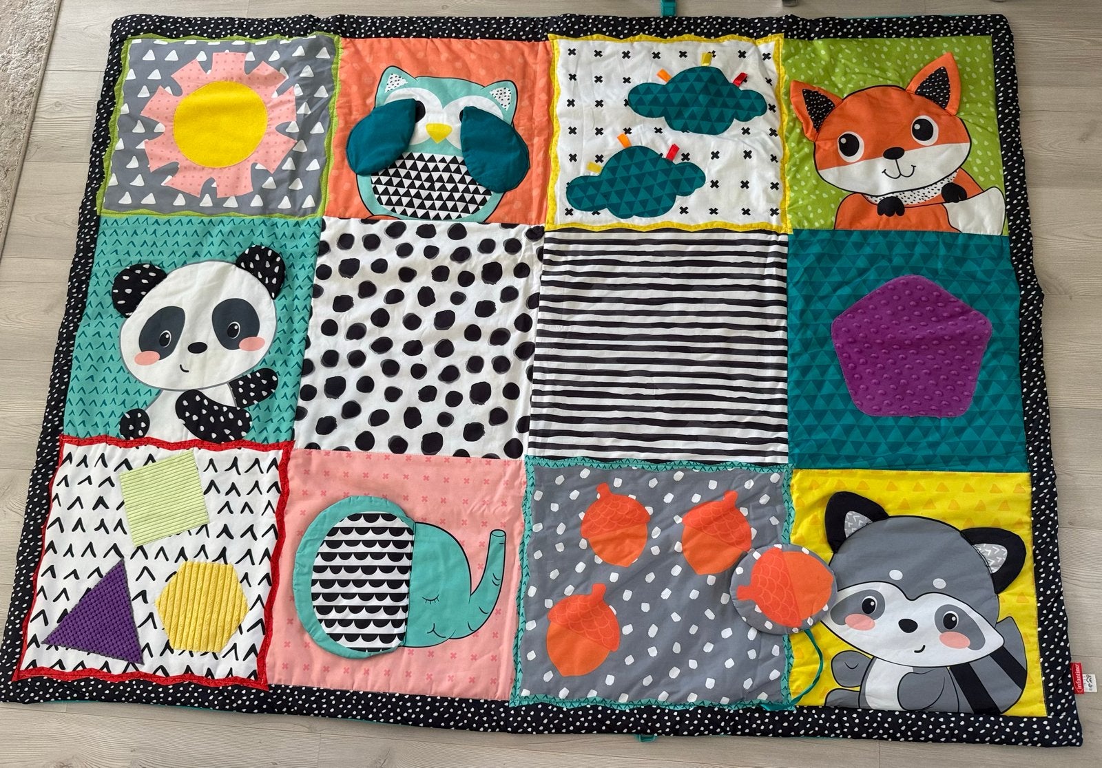 Vrolijk Speelkleed met Dieren en Texturen, Ophalen, Zo goed als nieuw, Speelkleed