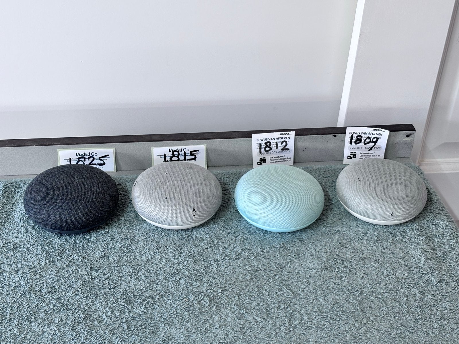 4 Google Home Mini Speakers - Slimme Speakerset, Slimme speaker, WiFi, Ophalen of Verzenden, Minder dan 60 watt