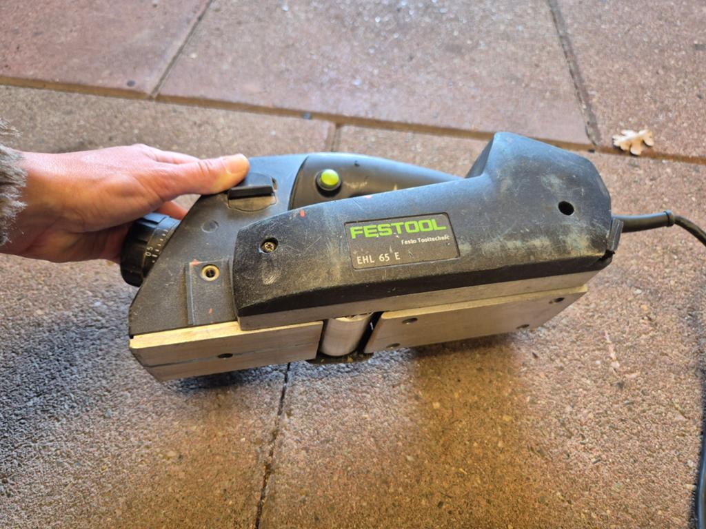 Festool EHL 65 E elektrische schaaf + originele koffer, Ophalen of Verzenden, Minder dan 600 watt, Vlakschuurmachine