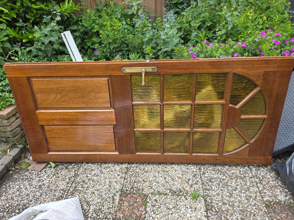 Massieve houten binnendeur 201.5 cm x 83cm, Ophalen, Gebruikt, 80 tot 100 cm, Binnendeur