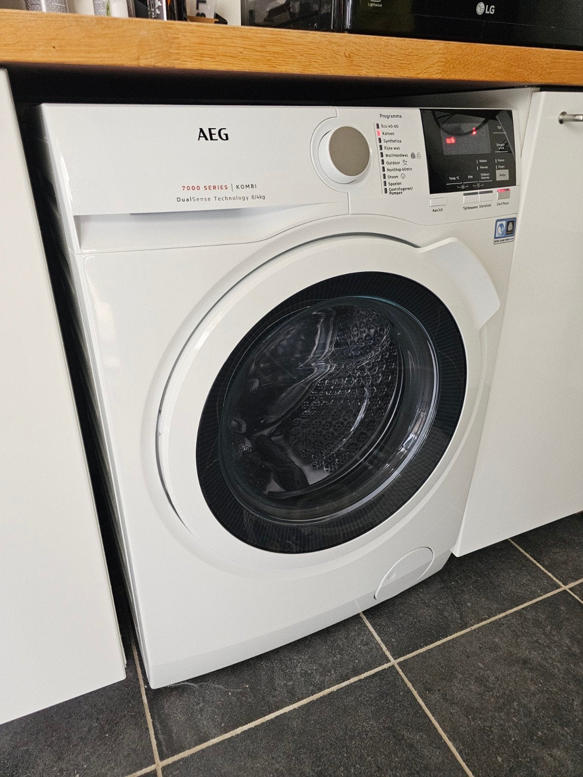 AEG 7000 SERIES KOMBI Wasmachine/Droger was droogcombinatie, Witgoed en Apparatuur, Wasmachines, Ophalen, 8 tot 10 kg, Voorlader