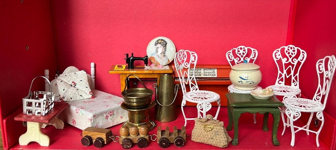 Poppenhuis accessoires allerlei, Ophalen of Verzenden, Gebruikt, Poppenhuis