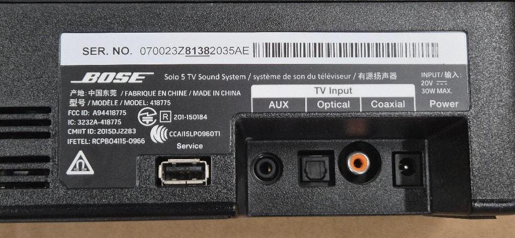 Bose soundbar TV sound system - Solo 5 - ZGAN, Zo goed als nieuw, Bose, Info@recycleforlife.nl, Bluetooth