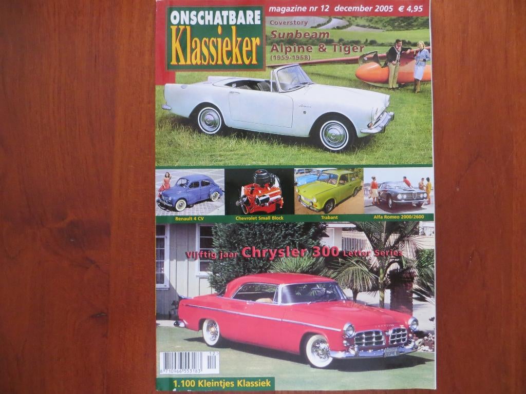 Onschatbare Klassieker 12 2005 Sunbeam Alpine, Tiger, Ophalen of Verzenden, Nieuw, Alfa Romeo