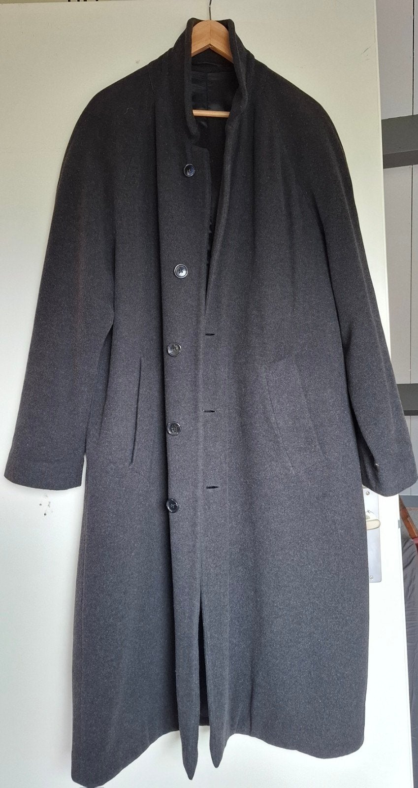 Luxe wollen en kasjmier jas van Society Authentics, Ophalen of Verzenden, Zo goed als nieuw, Grijs