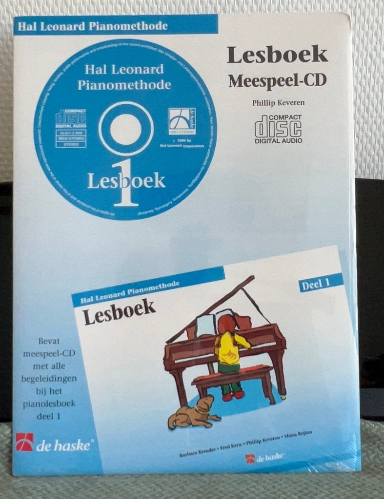 Lesboeken Piano Hal Leonard Meespeel CD deel 1 en 3, Muziek en Instrumenten, Verzenden, Overige genres, Les of Cursus, Zo goed als nieuw