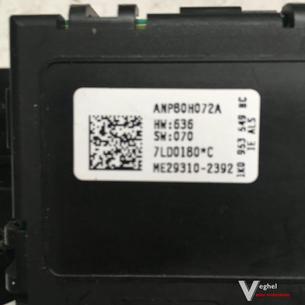 Vw Golf 5 2004  Stuurkolom Combischakelaar  ANP80H072A, Gebruikt, -, -, Ophalen of Verzenden