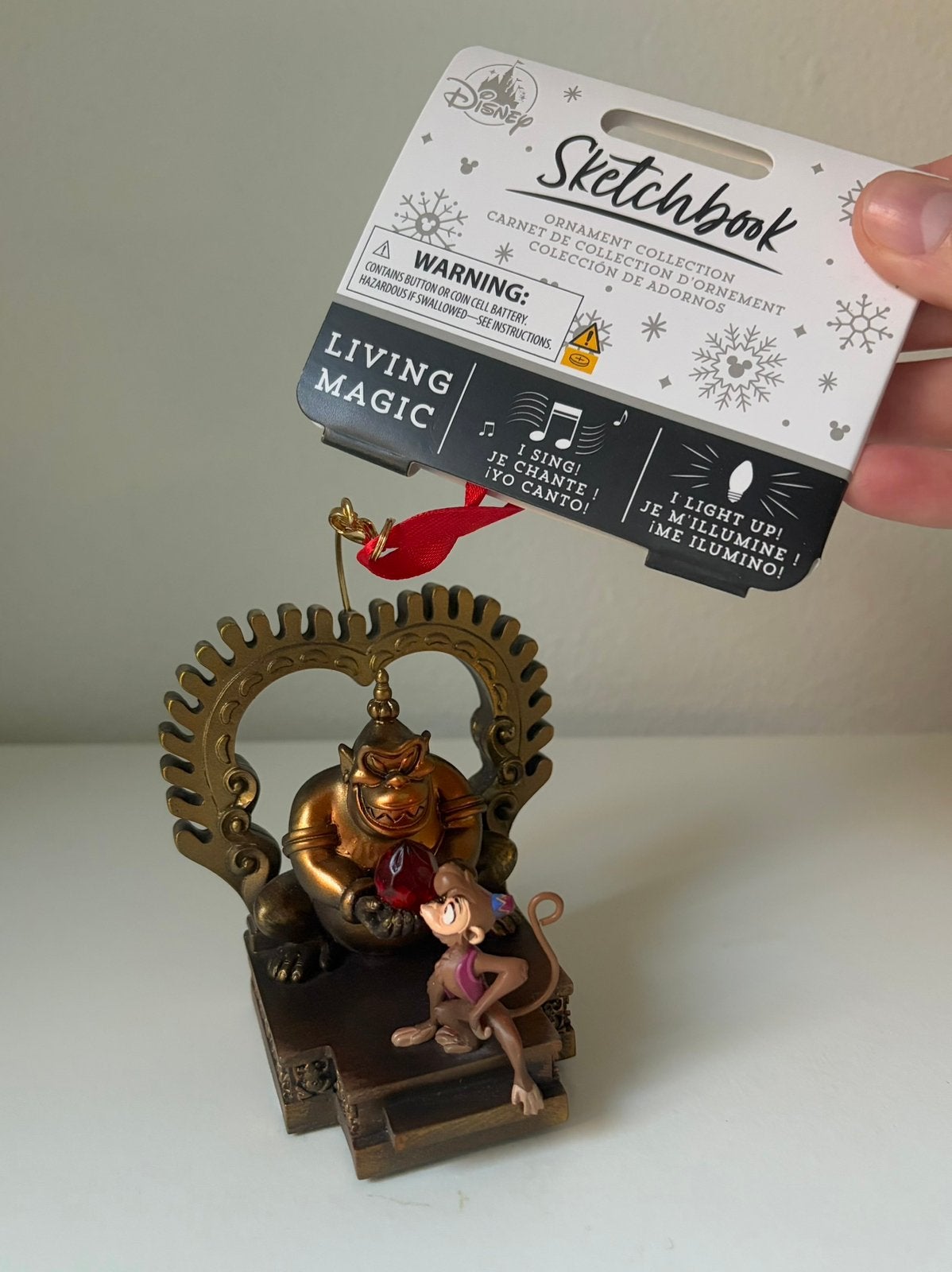 Disney sketchbook ornament Abu Alladin NIEUW, Ophalen of Verzenden, Overige figuren, Nieuw, Beeldje of Figuurtje