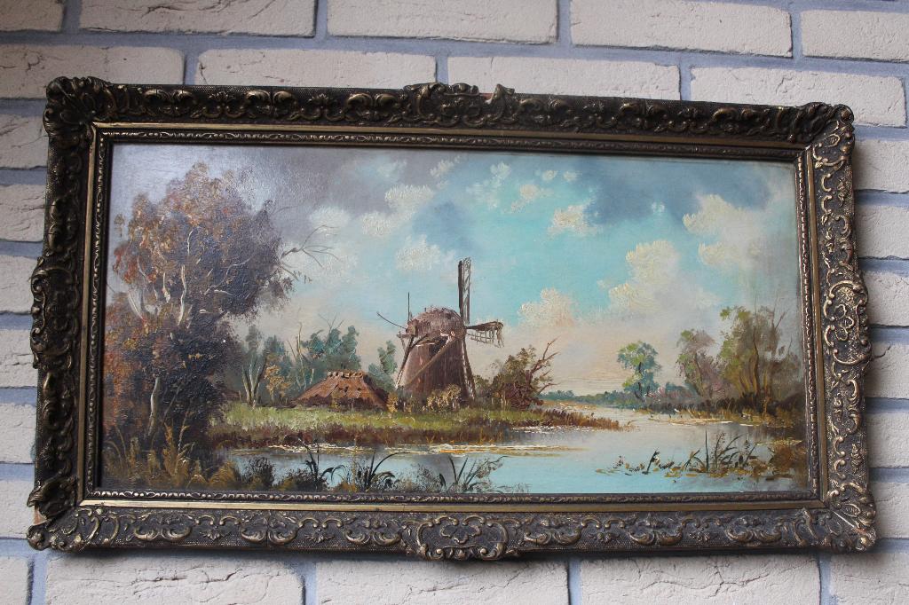 ****Erfenis vondst: oud hollands  landschap; gesigneerd****, Antiek en Kunst, Kunst | Schilderijen | Klassiek, Verzenden