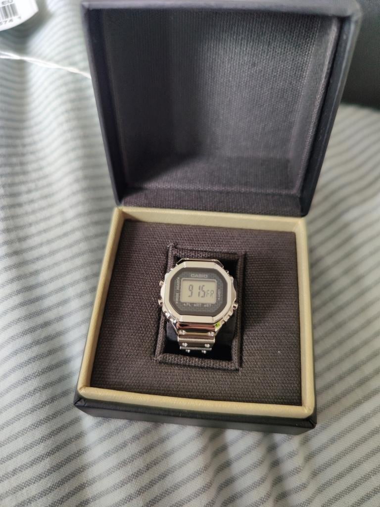 Casio ring watch zilver crw 001 1 nieuw, Ophalen of Verzenden, Nieuw, Staal, Overige merken