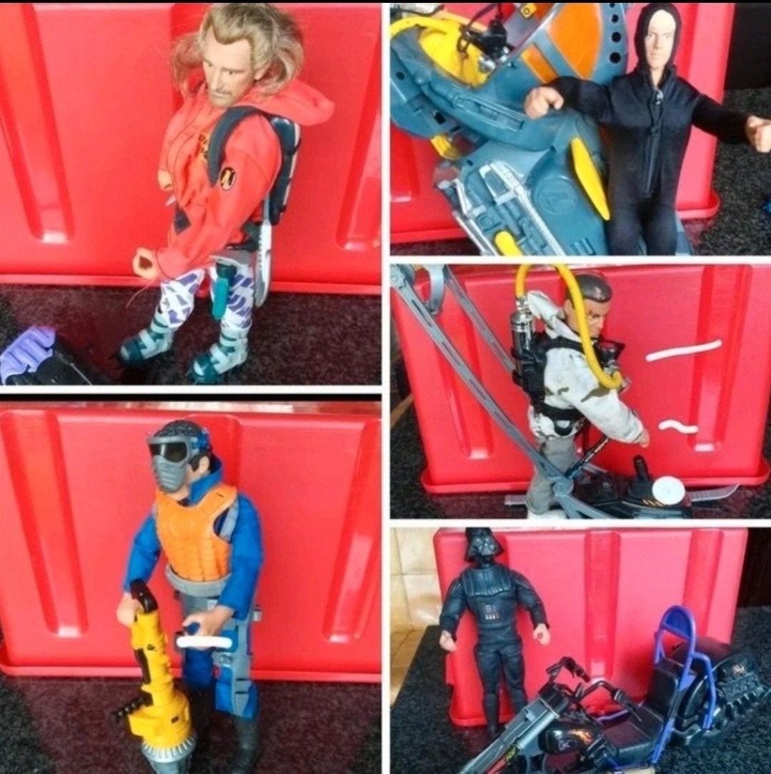 Actie figuren met veel accessoires, Kinderen en Baby's, Speelgoed | Actiefiguren, Ophalen of Verzenden, Zo goed als nieuw