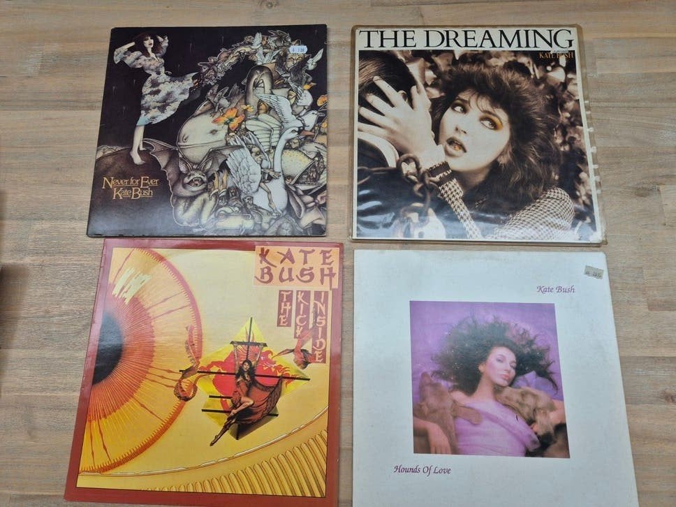 Kate Bush  LP's: The Dreaming, Hounds of Love, Never for E, Cd's en Dvd's, LP, Gebruikt, Pop, Originele persing