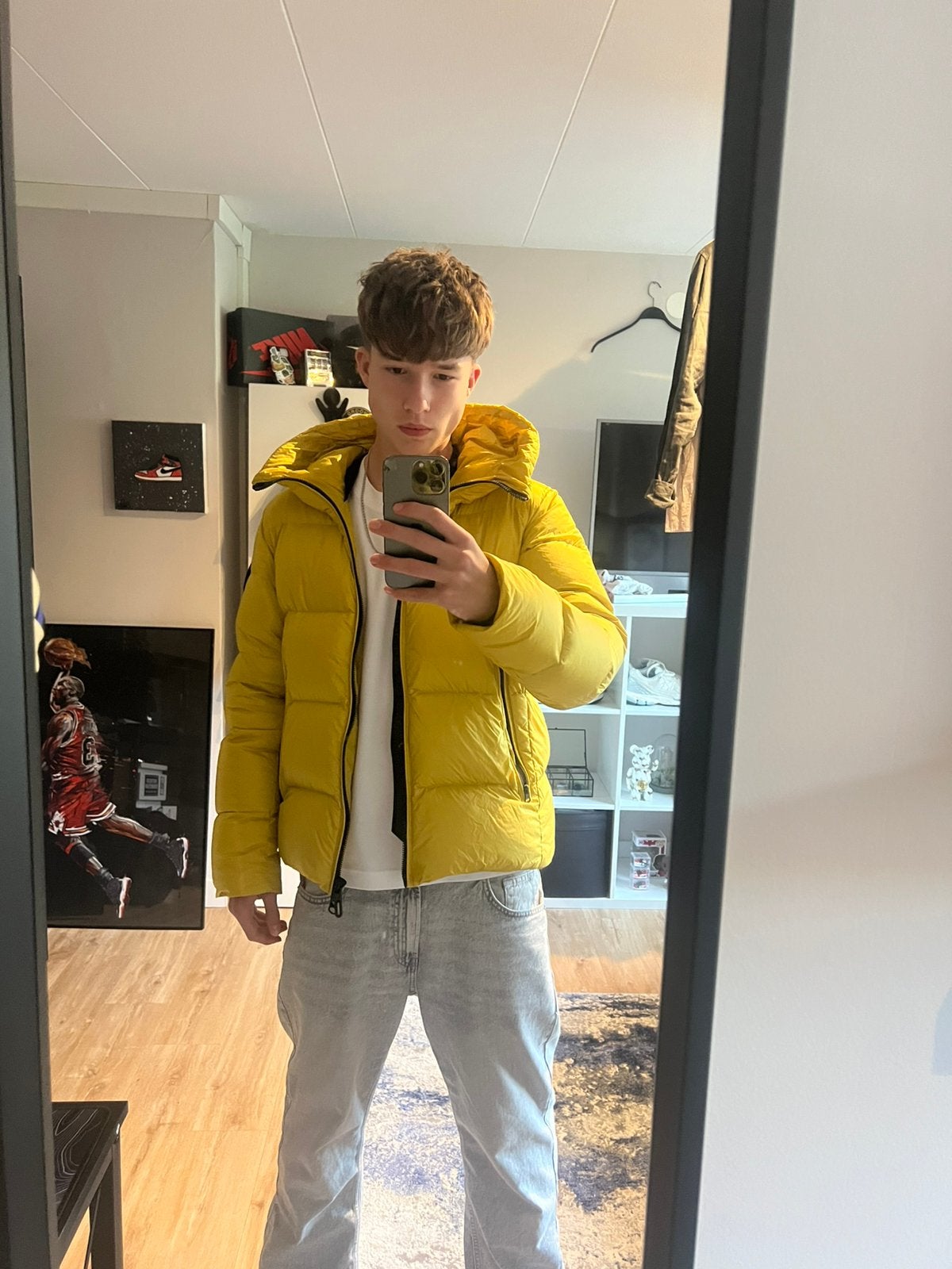 Bomboogie Gewatteerde Jas - Zo goed als nieuw, Ophalen of Verzenden, Zo goed als nieuw, Overige maten, Geel