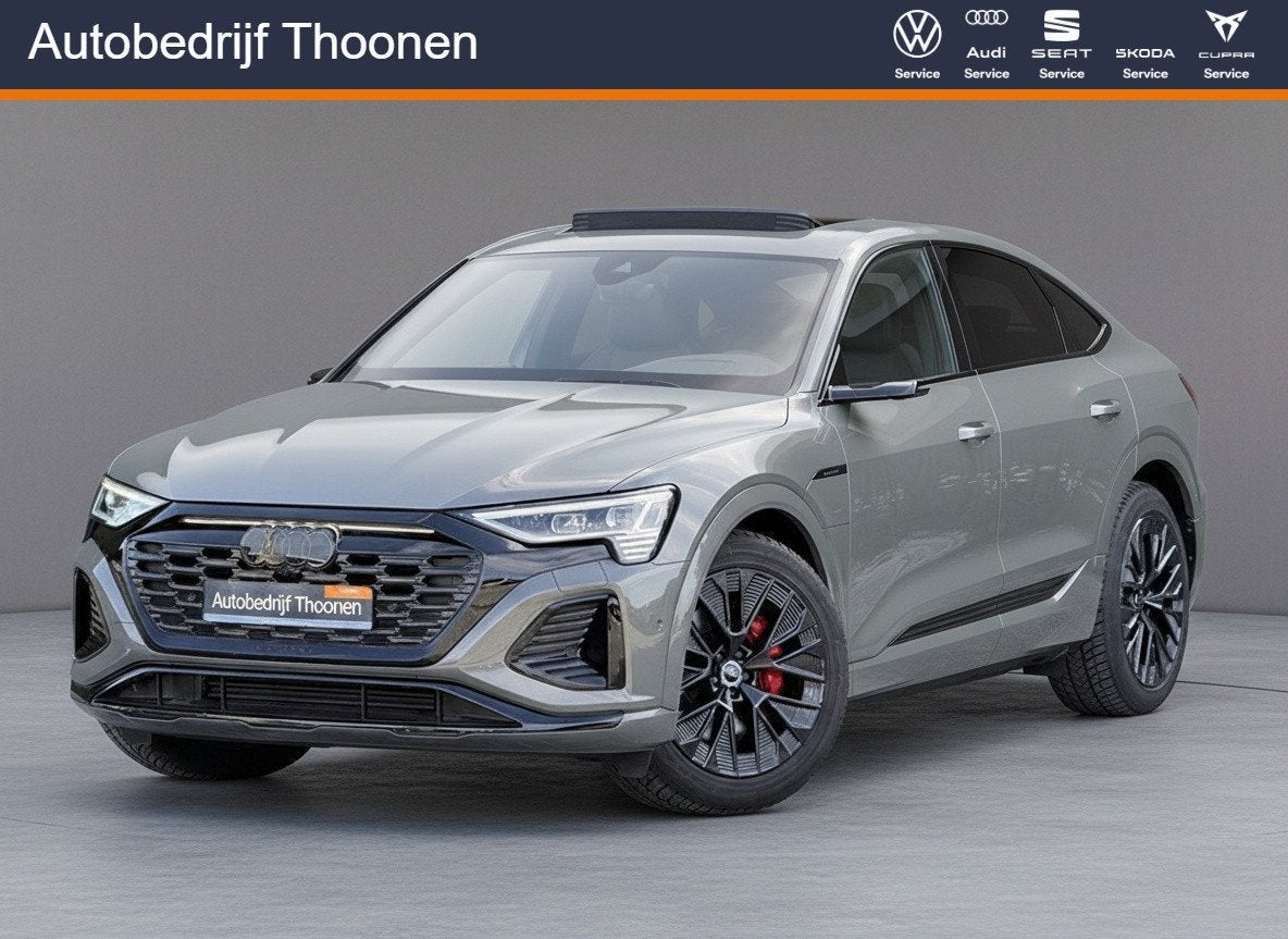 Audi Q8 Sportback e-tron 55 quattro S Edition 115 kWh | Pano, Auto's, Audi, Automaat, Dealer onderhouden, Leder, Vierwielaandrijving