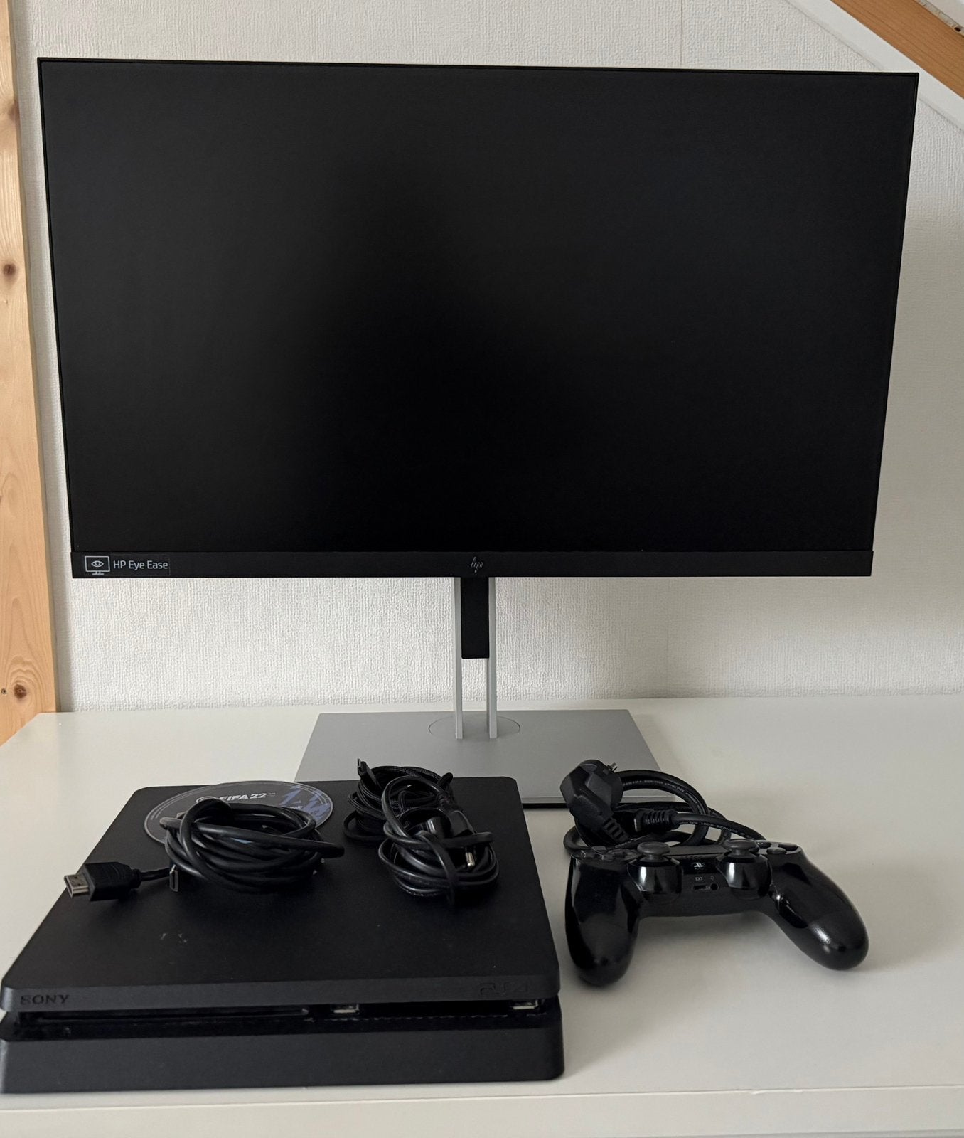 Ps4 Slim 1TB + Hp monitor!!, Ophalen, HDMI, IPS, Full HD