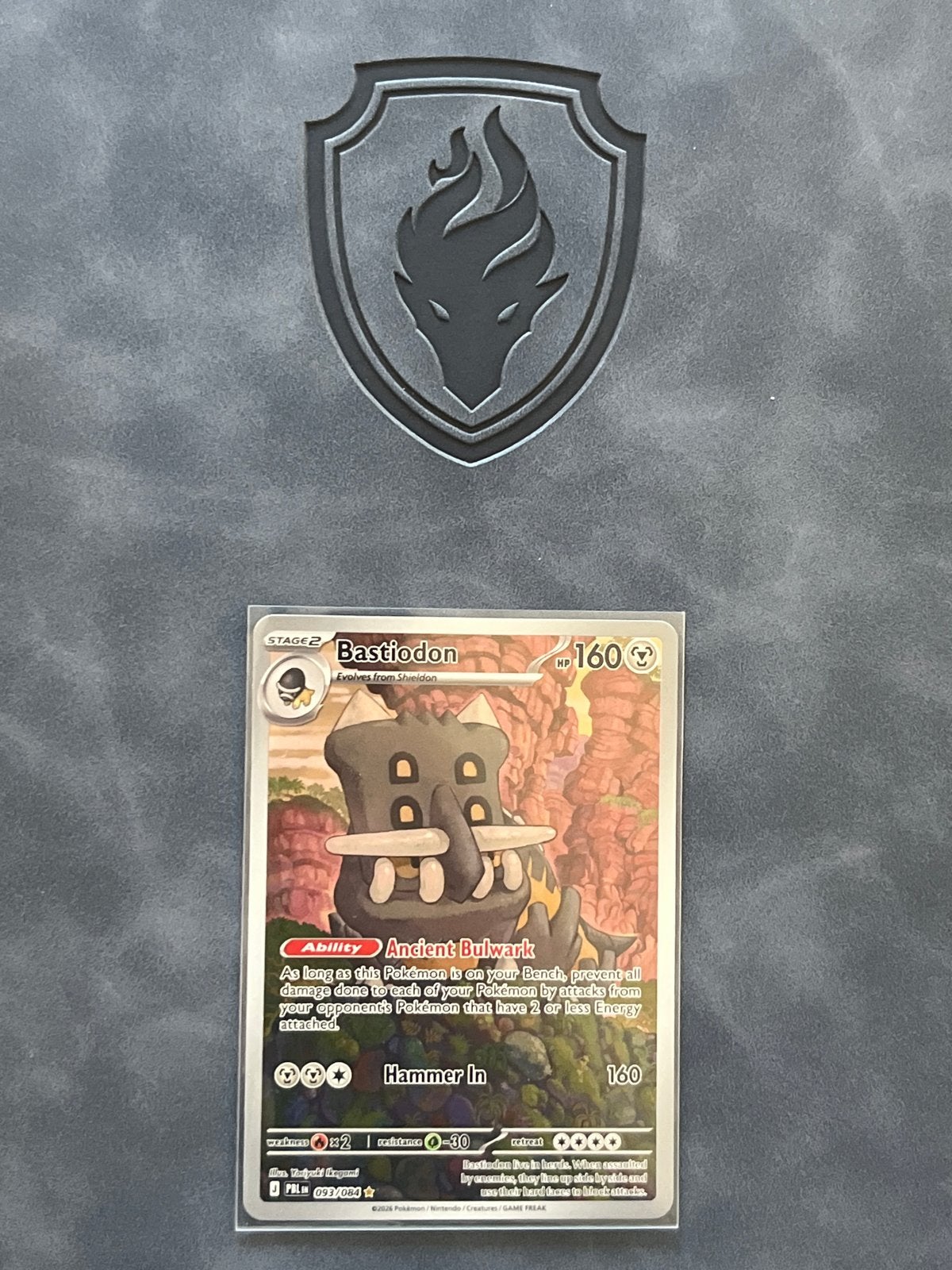 Bastiodon Pokémon kaart - Nieuwstaat, Ophalen of Verzenden, Zo goed als nieuw, Losse kaart