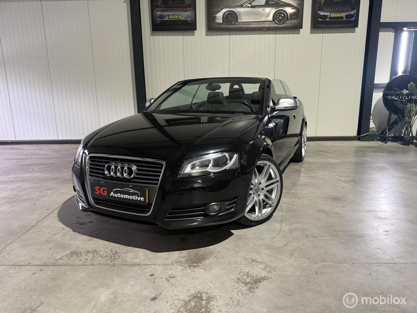 Audi A3 Cabriolet 2.0 TFSI Ambition Pro Line, Auto's, Audi, Gebruikt, 4 cilinders, 4 stoelen, Zwart