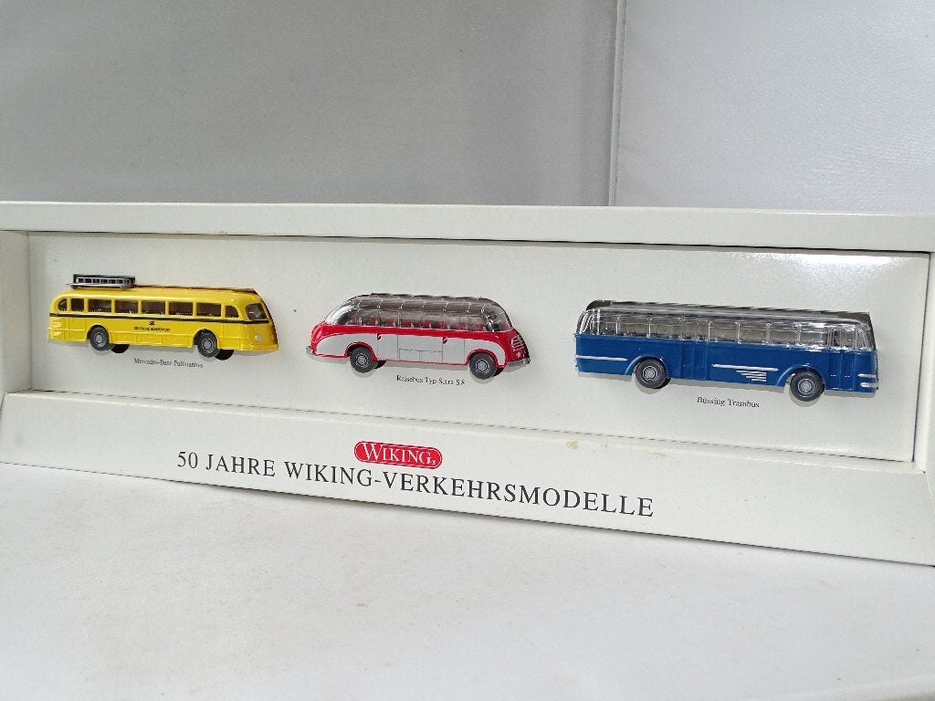 1/87 Wikng Set Bussen Mercedes Setra Bussing, Ophalen of Verzenden, Nieuw, Bus of Vrachtwagen, Overige merken