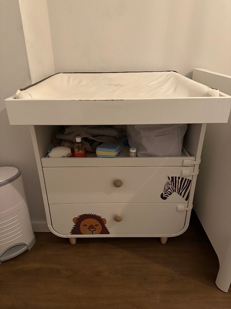 IKEA MYLLRA commode met lades – wit, Ophalen, Gebruikt, 50 tot 70 cm, 75 tot 100 cm